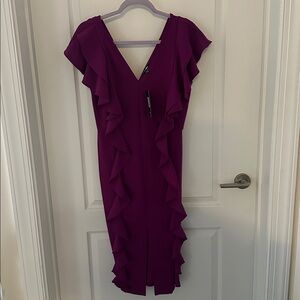 Fashion Nova Purple Ruffle Dress